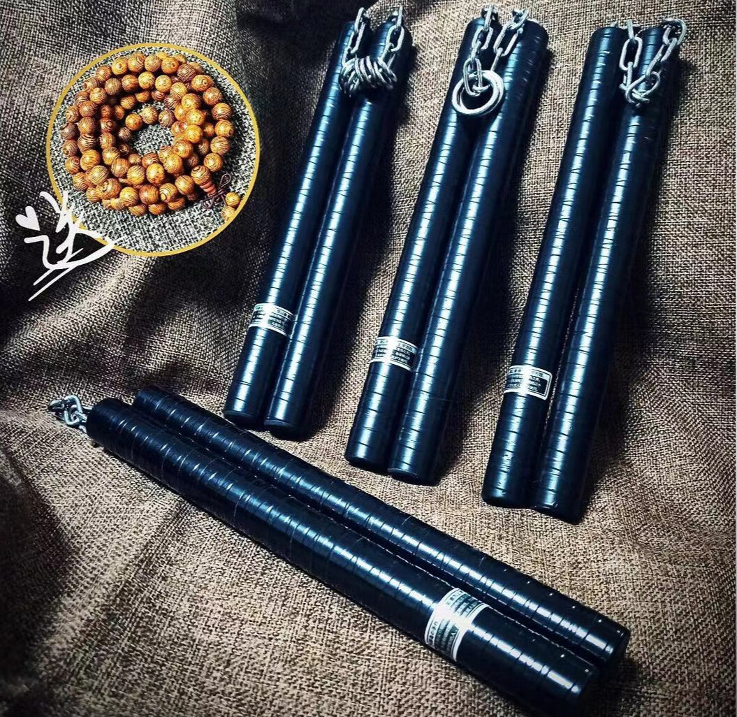 双节棍成人双节棍实战双截棍木质实心表演练习防身二节棍成人短棍25cm