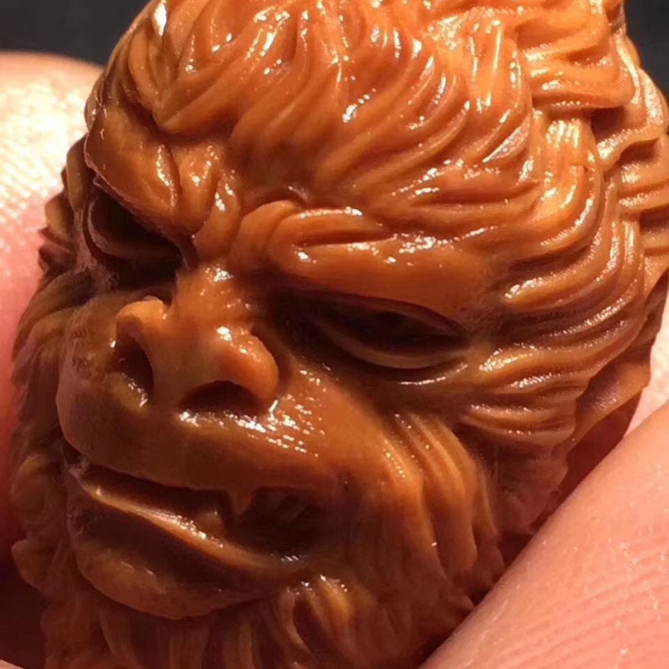 橄榄核手串 文玩橄榄核手串齐天大圣橄榄核雕大圣猴子高端男女手链