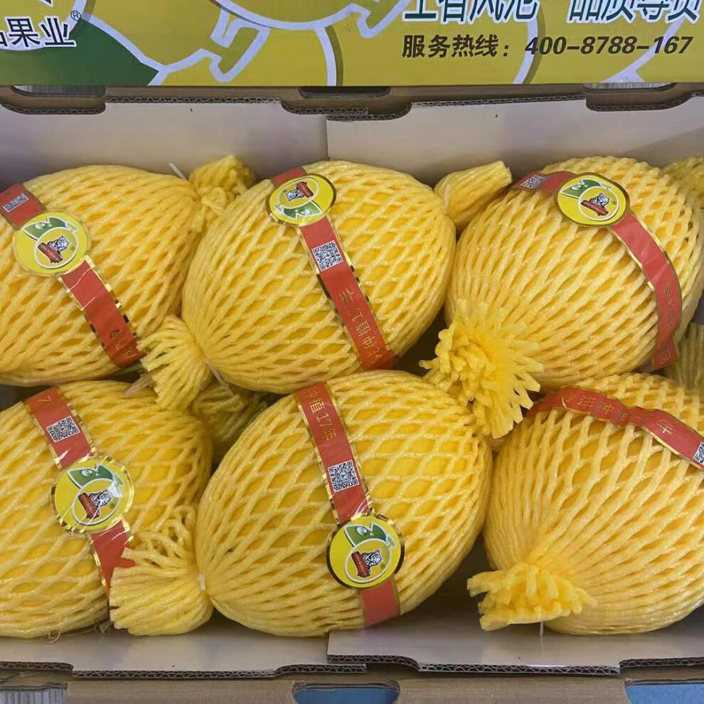 王品蜜瓜甜冰糖甜瓜 黄皮白肉蜜瓜清爽多汁整箱6个装约15斤