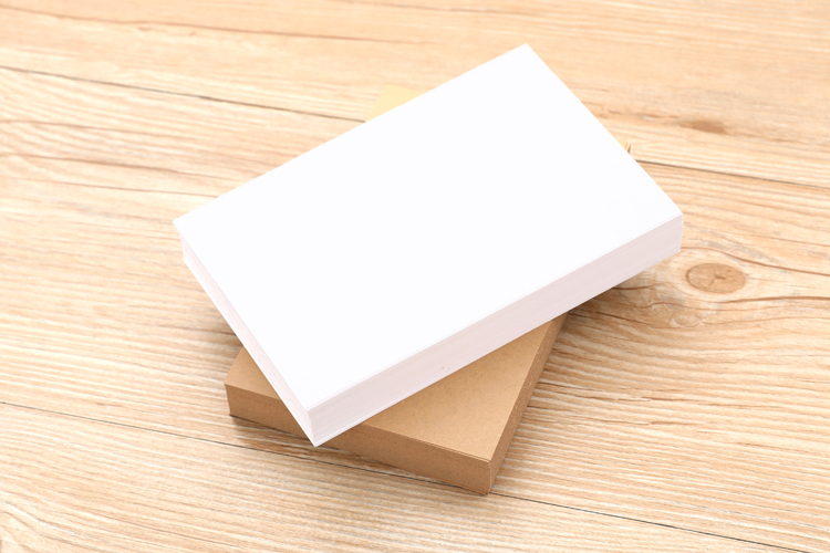 卡生字英语单词卡写字识字卡自制卡片 100张白卡 100张牛皮卡【带5米