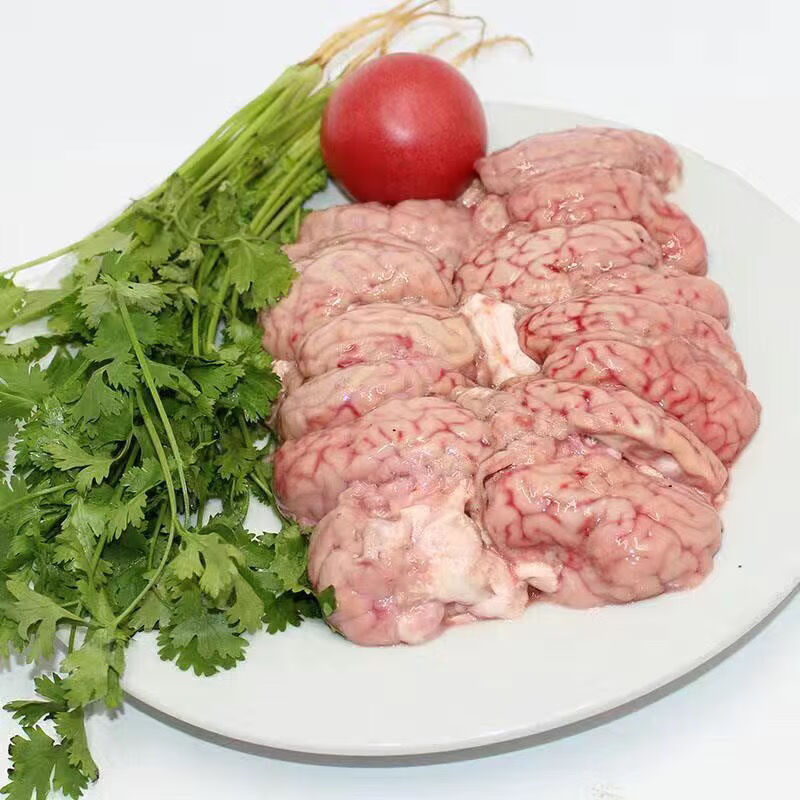 新鲜羊脑羊对脑山羊脑子羊脑花羊脑髓火锅 新鲜羊脑3斤【图片 价格