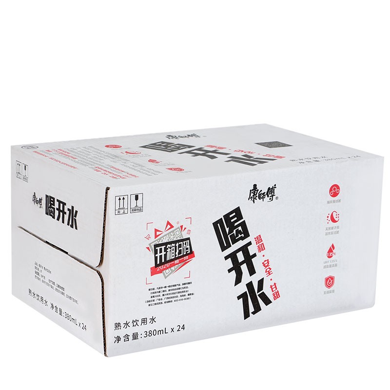 康师傅喝开水熟水饮用水380ml24瓶6瓶可选380ml24瓶