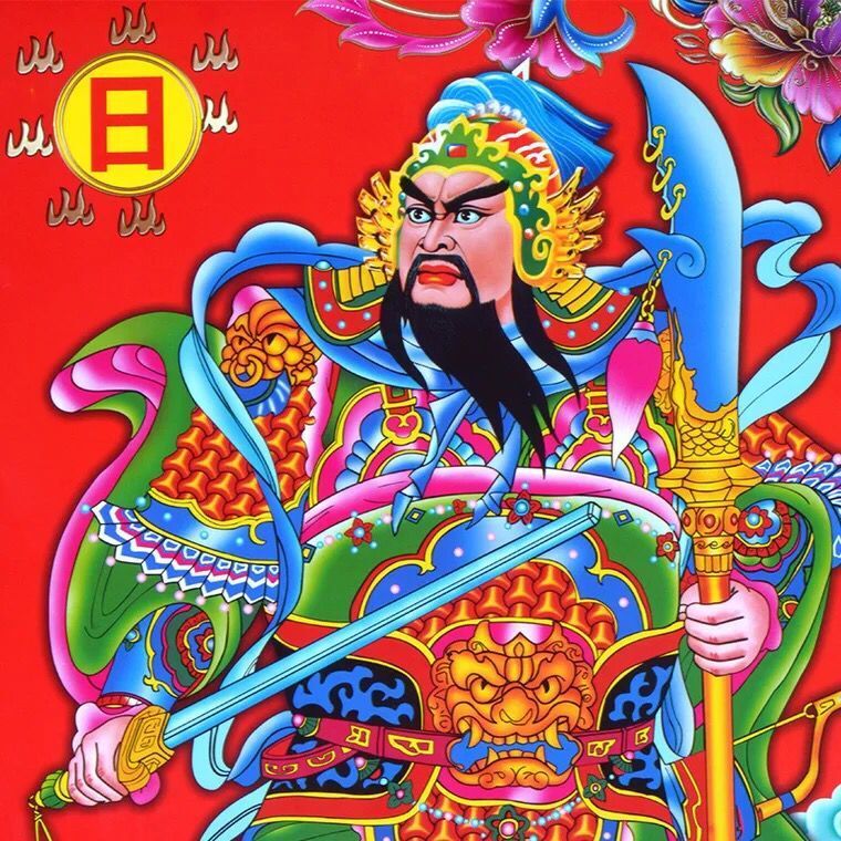 门神门贴秦叔宝尉迟恭守平面防水门贴春节对联新房装饰大号门神一对