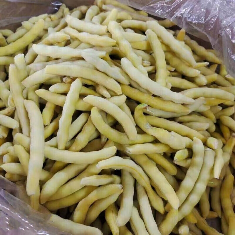 东北黑龙江新鲜冷冻黄豆角 勾勾黄 弯勾黄 速冻黄金勾豆角2斤 速冻