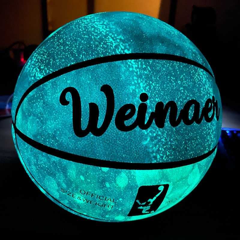 斯伯丁联名款腾讯体育nba夜光篮球炫酷网红同款马布里反光女生专用