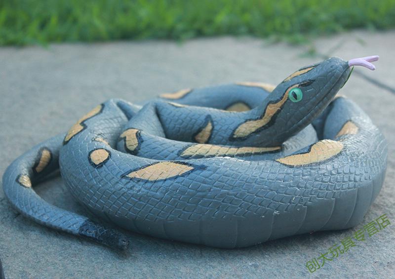 大号仿真软蛇玩具蛇爬行动物模型眼镜蛇80厘米吓人整人儿童玩具生日