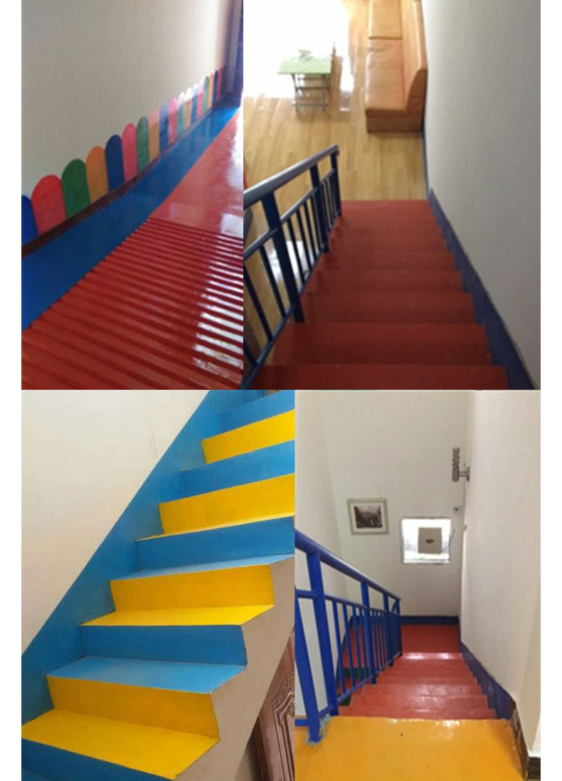 地坪漆水泥地家用自刷地板耐磨防滑楼梯油漆水性地坪漆水泥地面室内