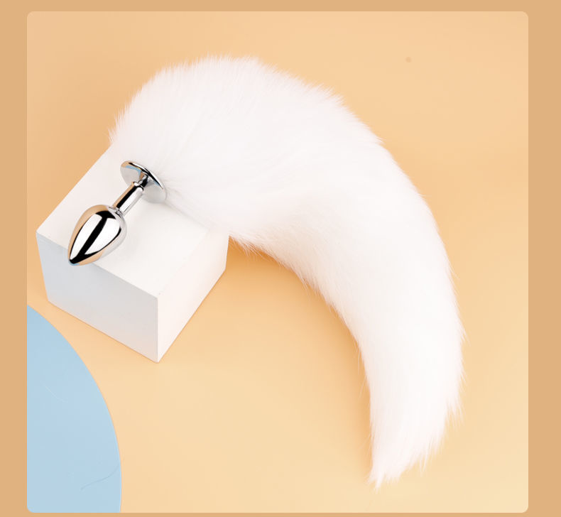 卡维妲新品肛塞尾巴sm情趣真毛尾巴肛塞cos狐娘女调教外出穿戴男用