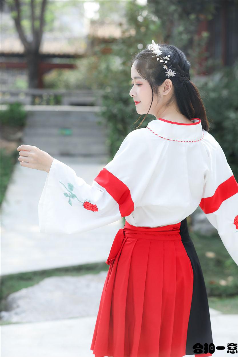 汉服 女成人汉服女 学生汉服女中国风改良交领学生飘逸超仙气小个子