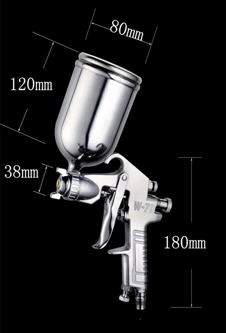 油漆噴槍f75w71w77pq1pq2大口徑35口徑噴槍傢俱噴漆槍w77上壺25口徑