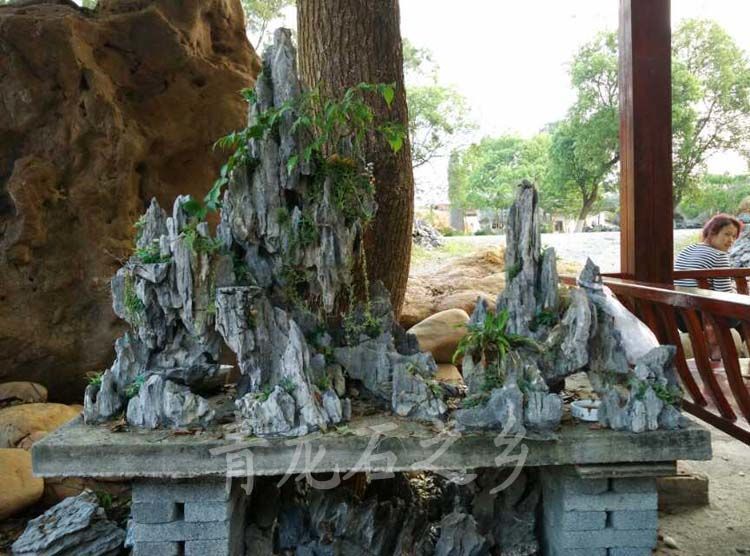 精选青龙石酸洗造景鱼缸装饰小假山山石鱼池制作奇石景造石石青龙酸洗