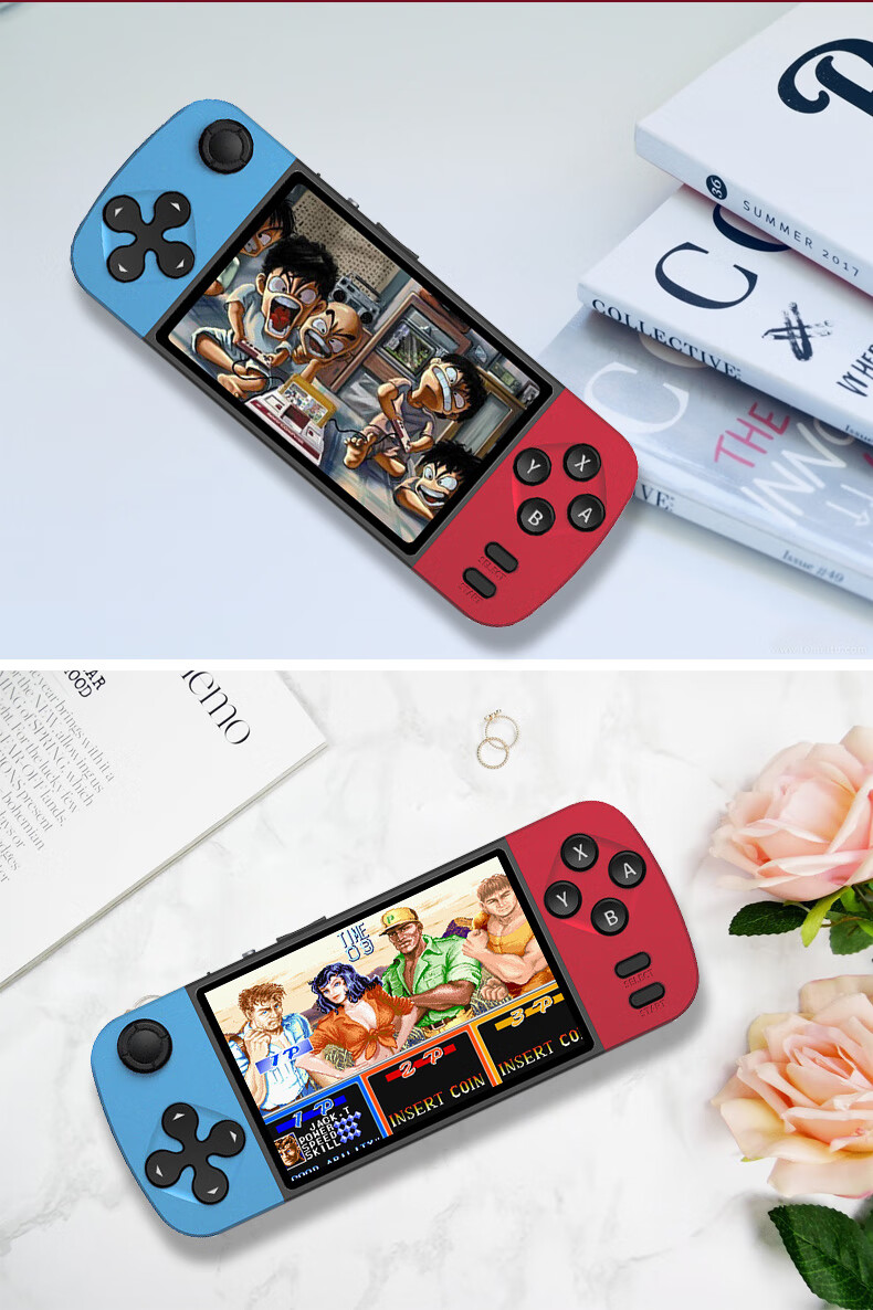 索尼sony通用掌上游戏机psp4000大屏掌机街机gamers05红蓝不带卡43寸