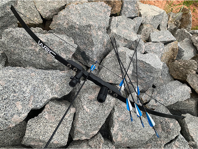 破甲弓箭射击运动玩具木激光弓箭反曲直拉弓分体射鱼户外竞技 直拉裸