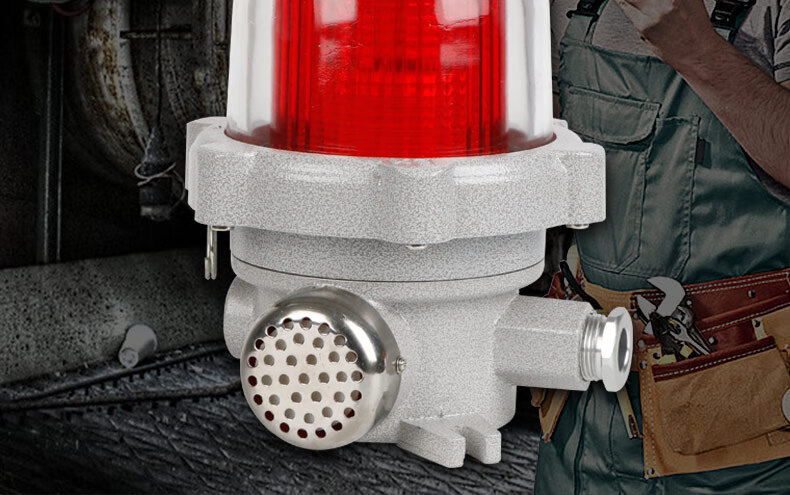 定制防爆声光报警器bbj2化工厂加油站120分贝闪光灯警示器危险报警灯