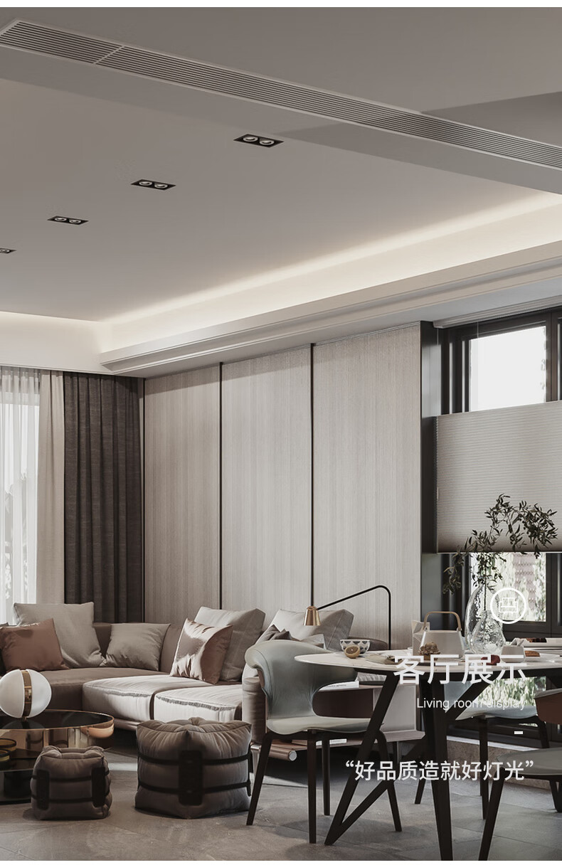 灯槽led超窄悬浮吊顶线形灯槽反光洗墙灯带客厅卧室暗藏无主灯线性灯