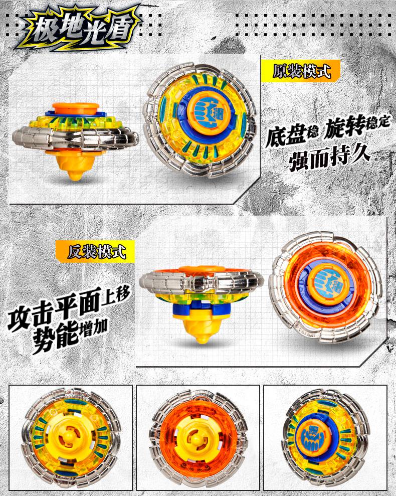 战斗王之飓风战魂3陀螺5砣罗跎螺铊锣列风神衣战神之翼s魔幻玩具 黄金