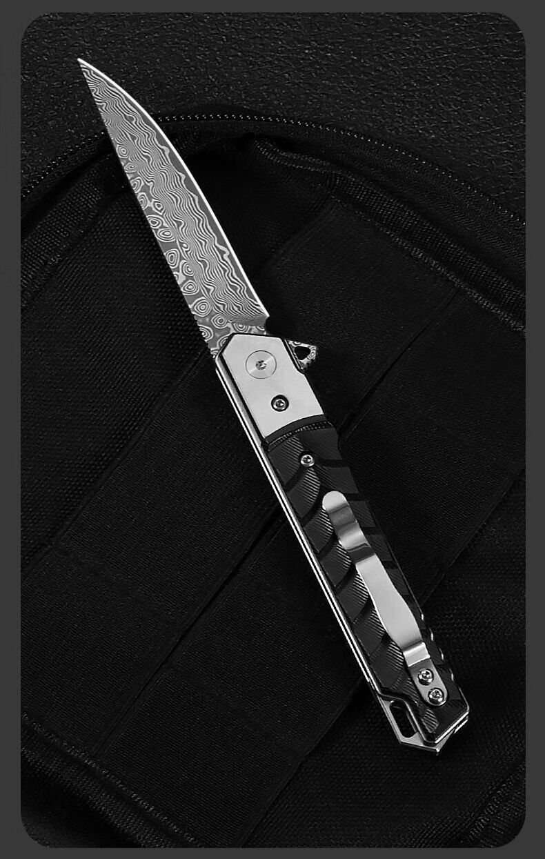 高硬度折叠刀神笔2代edc防身刀便携折刀重型 蛇棱大马士革 刀包品牌