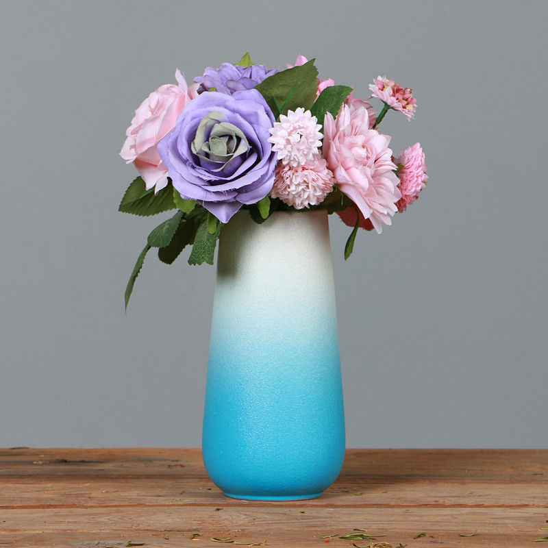 北欧简约陶瓷干花花瓶创意落地客厅插花摆件鲜花水养花艺家居装饰