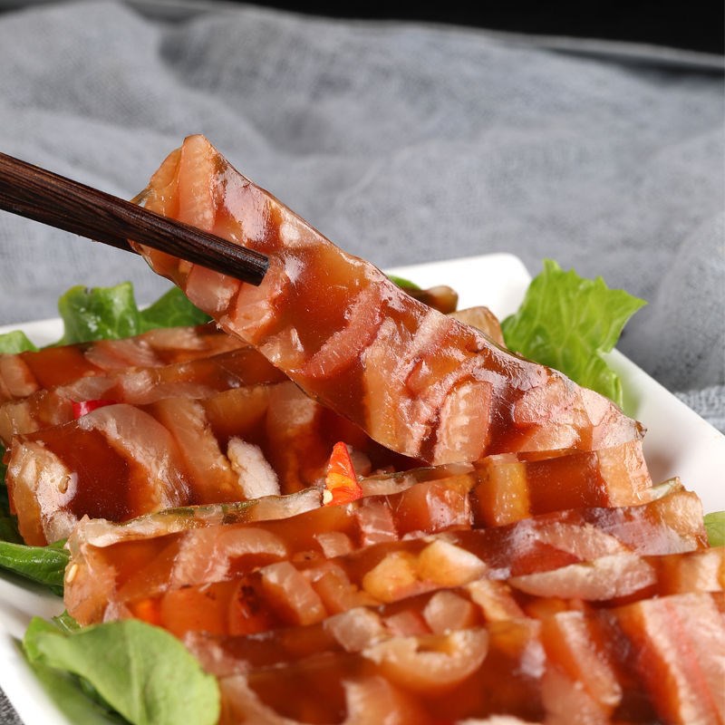 老汤猪皮冻肉皮冻猪皮凉菜即食下酒菜水晶肉冻肉皮冻子其它1袋360g