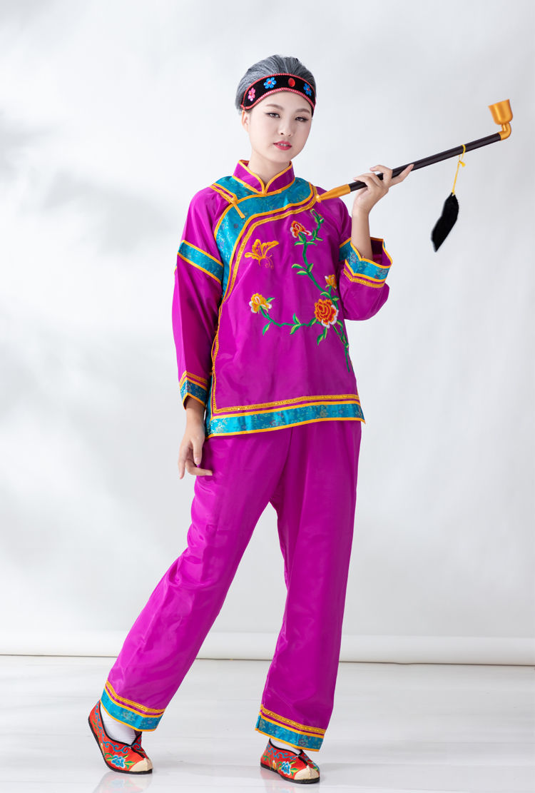 侣扁媒婆衣服古装媒婆服装老太太衣服老太婆演出服老奶奶中老年秧歌服