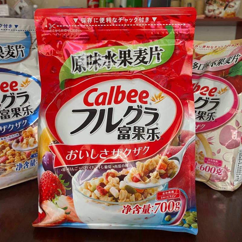 日本原味水果麦片700g 混合坚果谷物燕麦片即食早餐 巧克力曲奇水果