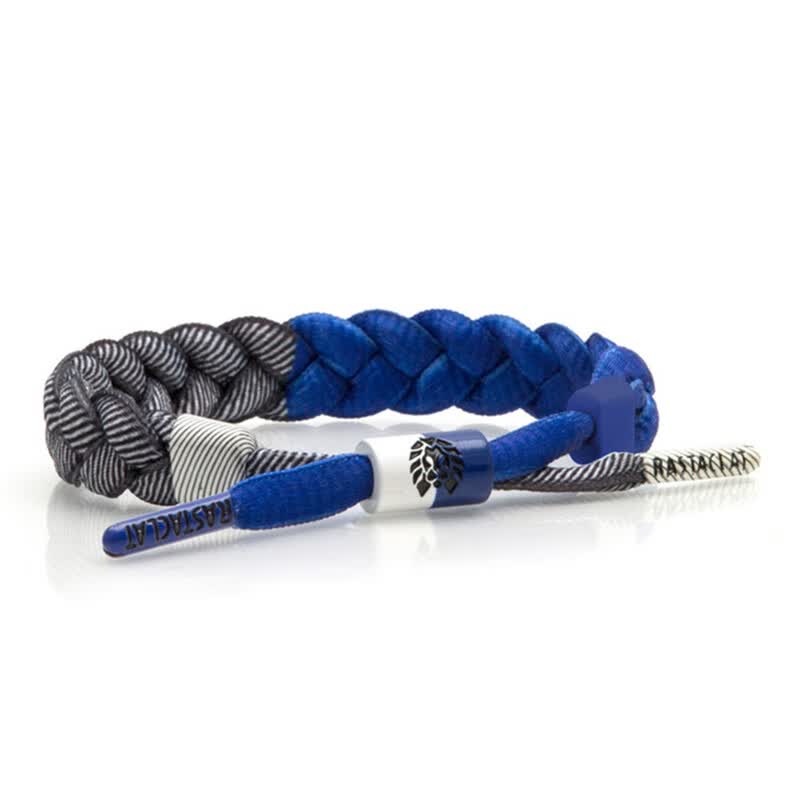 思梵奴红小狮子 蓝色系列 鞋带手链 小狮子蓝白绳结款