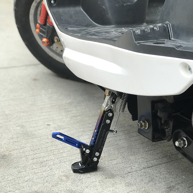 适用于踏板摩托车电动车配件改装边撑脚小牛m3小猴子福喜鬼火侧脚架