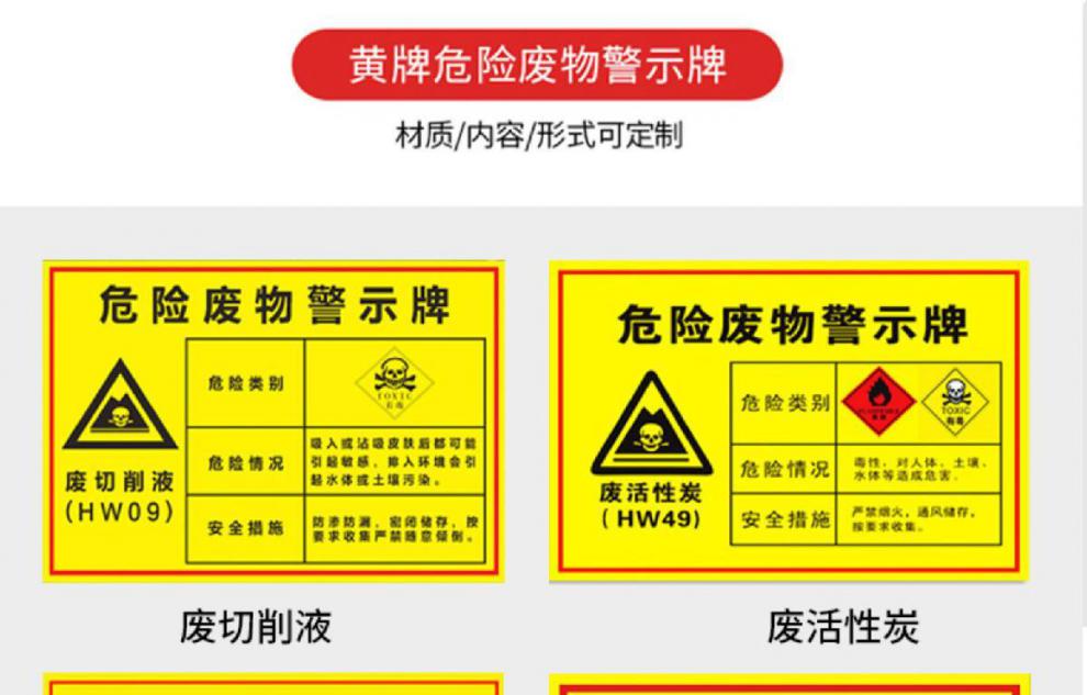 危废间标识牌危险废物标识牌危废间仓库储贮存放区全套标识警示牌危废
