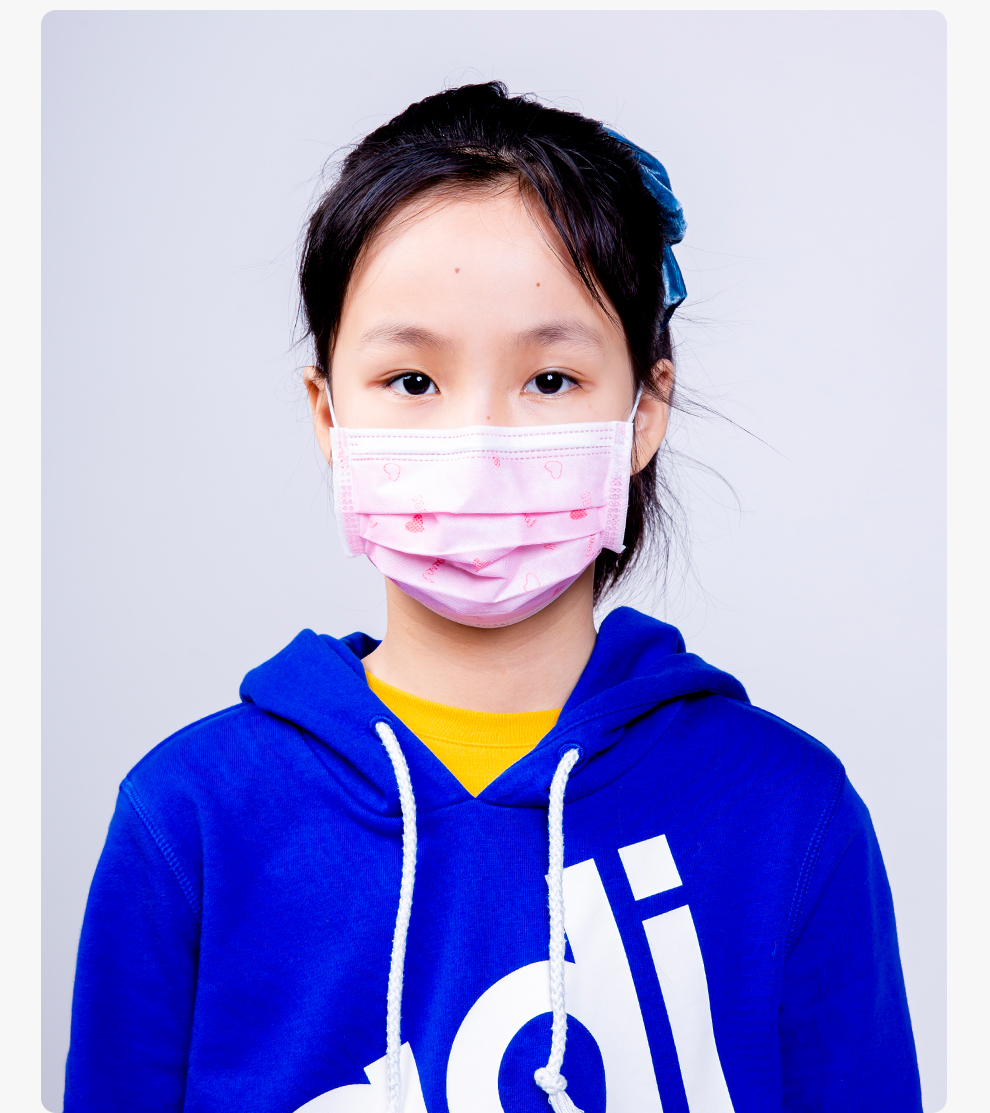 飘安外科口罩儿童款多规格 粉色单只独立装