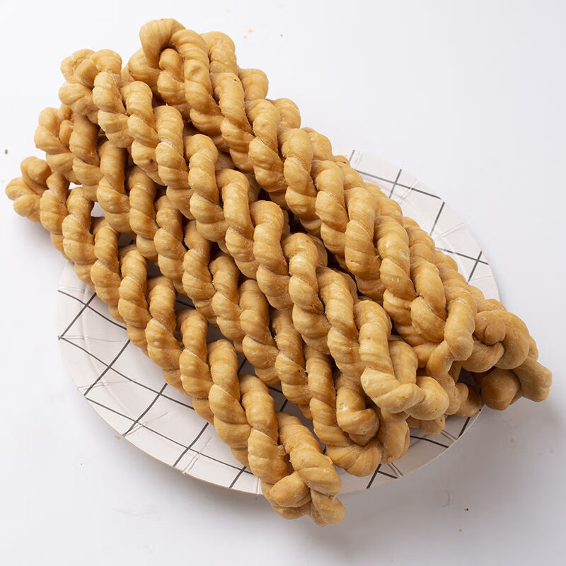 陕西蒲城特产传统纯手工麻花老式大麻花咸香硬脆油茶砂锅专用麻花3袋