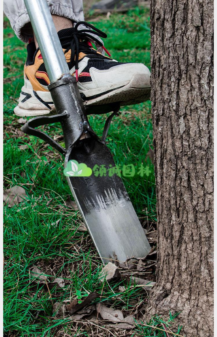 挖树铲神器锰钢加厚铲树根专用锹挖沟工具挖苗铁锹农用铲子洛阳铲