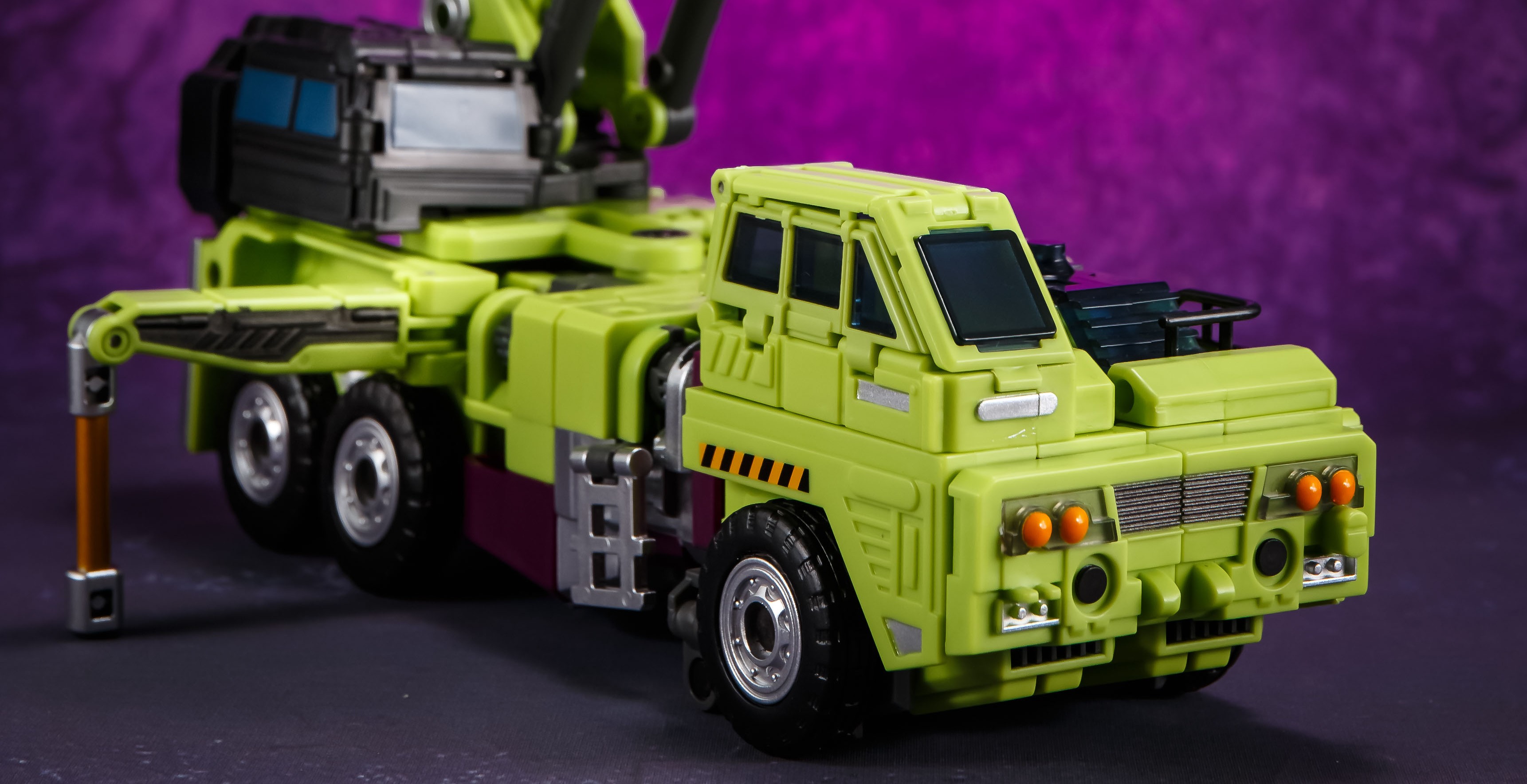 大力神变形金刚做旧gt战损工程铲车挖土机推土机bc组变形玩具金刚战损