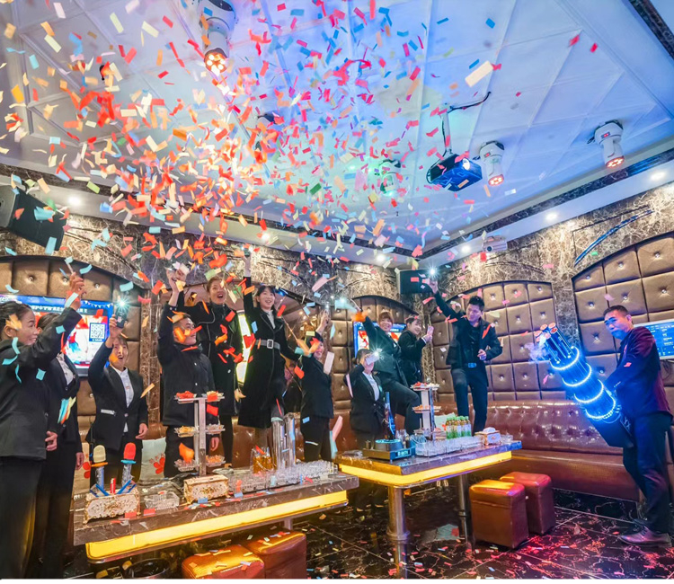 电子礼炮好运电子礼炮弹夜店酒吧气氛道具礼炮枪彩纸彩条电子礼花弹