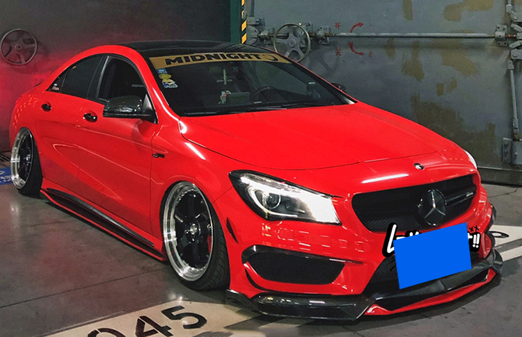 适用w117奔驰cla级220 260 cla45改装包围前唇前铲后唇侧裙尾翼