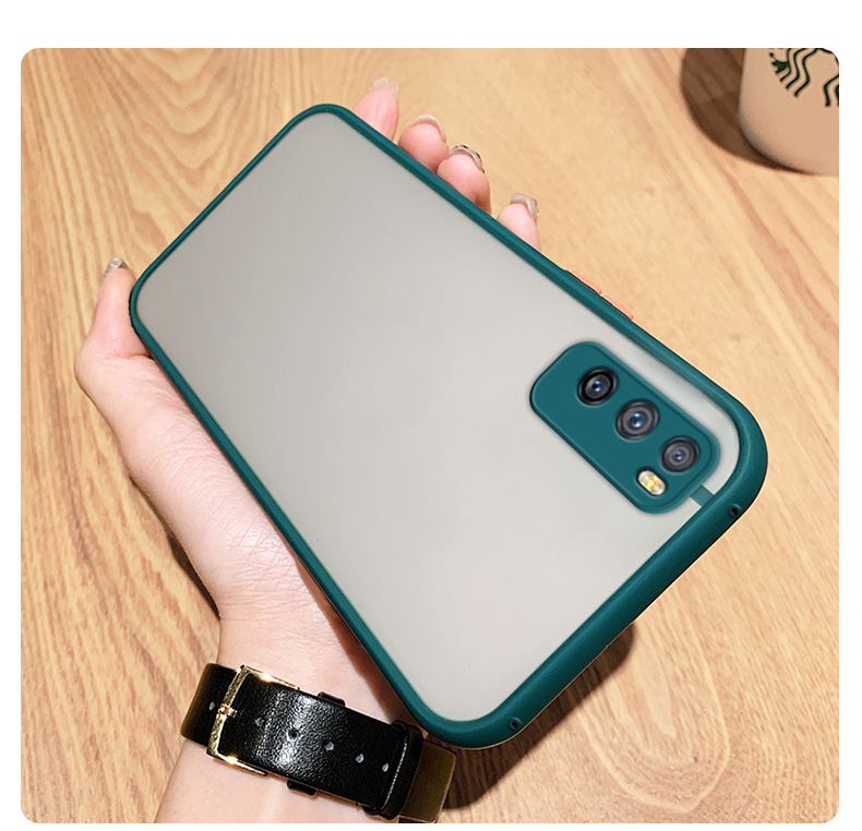 罗科华为畅享20pro手机壳肌肤手感简约半透明磨砂dvcan20全包防摔硅胶