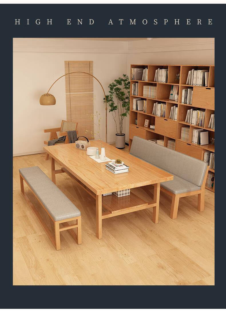 书写书法桌 2022网红书桌客厅双层大板桌子工作台学习桌书画桌书法桌