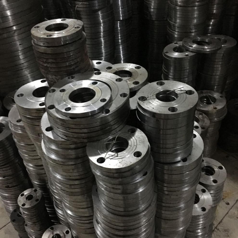 丝扣法兰片 碳钢平焊水泵法兰对接锻打铸铁水管法兰盘10kg 16kg 10kg