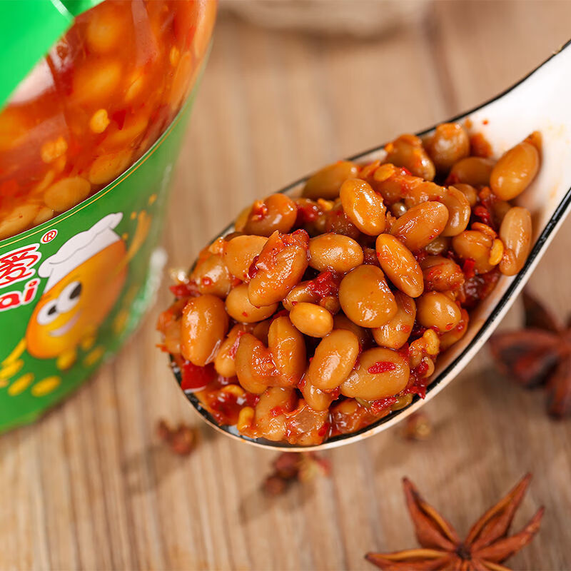 贵州土特产水豆豉风味凉拌香辣调料农家自制老坛豆食大瓶610g 两瓶装