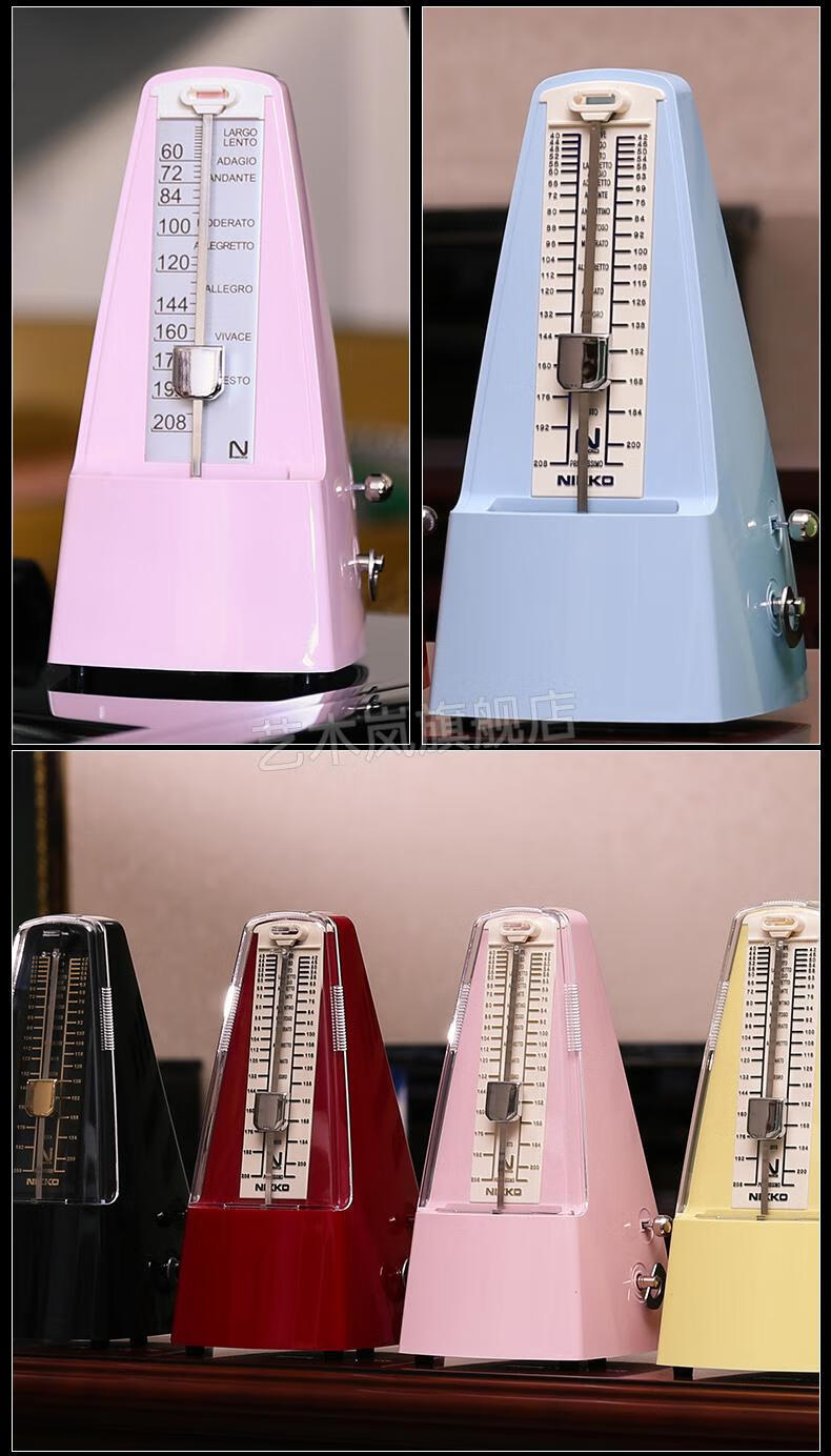 日本机芯尼康机械节拍器nikko尼康节拍器日本机械式钢琴古筝小提琴