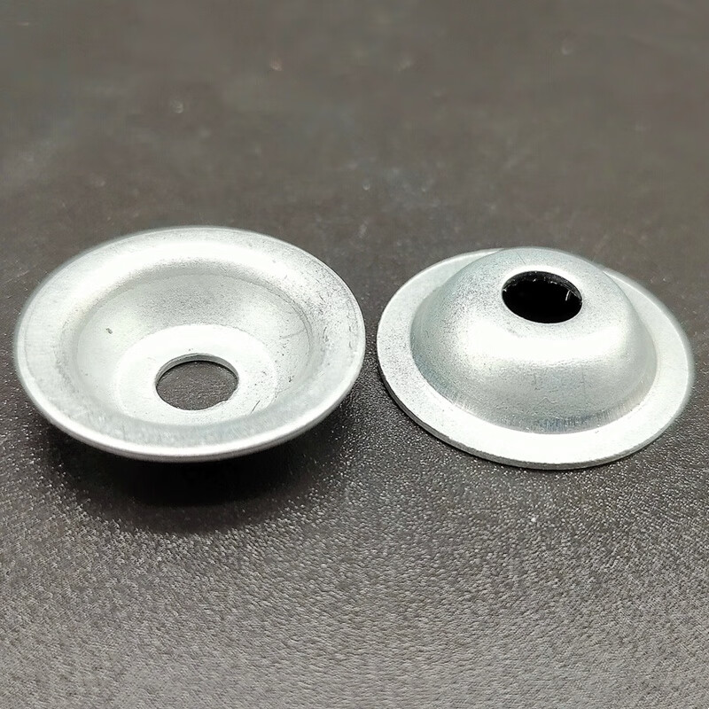碗型垫圈凹穴垫片铁镀锌介子套筒平垫m6m8m10m12mm喇叭垫草帽垫片 6*