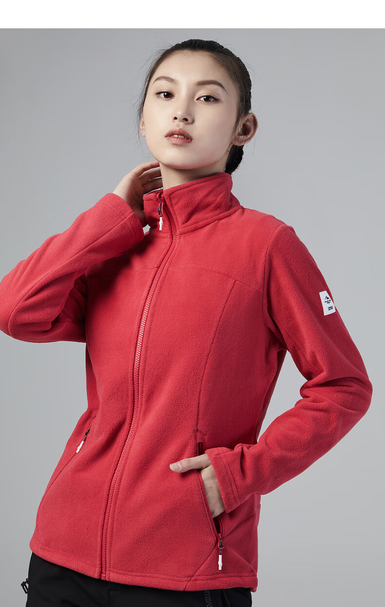 探路者抓绒衣20秋冬户外女外套上衣冲锋衣内胆春秋冬加厚卫衣开衫tac