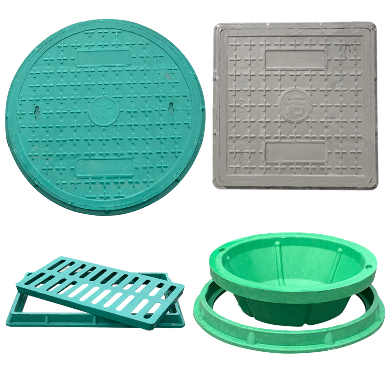 利比尔 树脂复合井盖方圆形井盖复合井盖电力雨污水井下水700雨水篦