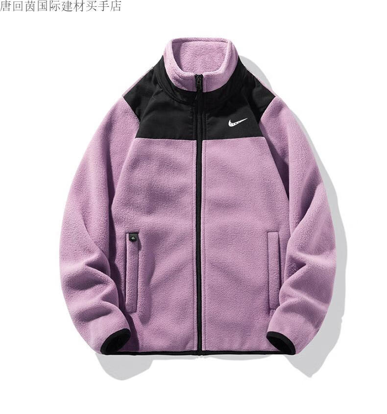 耐克(nike)摇粒绒外套男女秋冬保暖防寒抓绒衣户外立领大码冲.