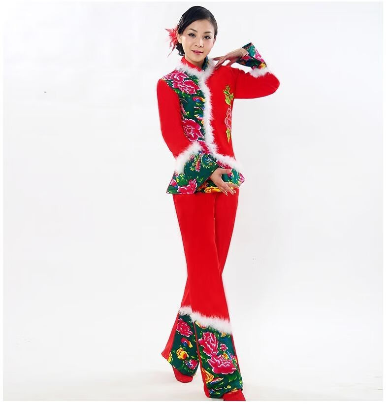 精选广场舞服秧歌服东北二人转演出服广场舞集体舞蹈服装元宵节服装
