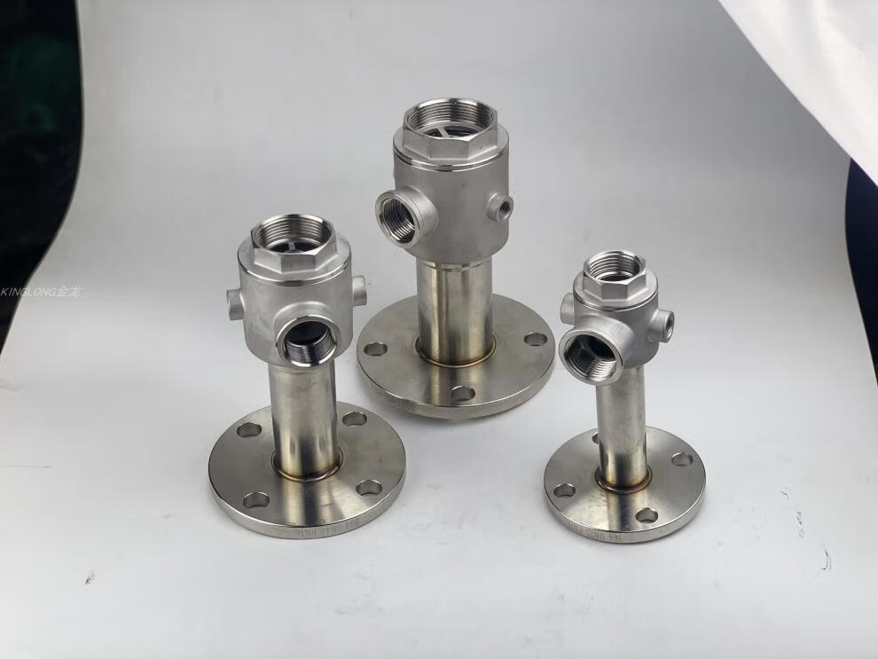 不锈钢五通管恒压变频供水泵变频器5通带止回阀电底板座管道配件c型