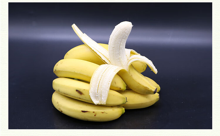 【顺丰-可送货上门】云南河口高山自然熟绿皮天宝甜香蕉新鲜大个10斤