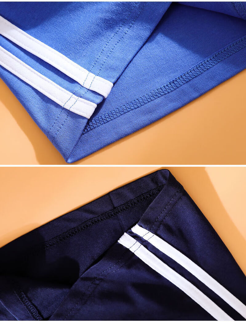 深圳校服短裤2021夏季两道杠小学初中生男女短裤百搭休闲运动短裤 苑