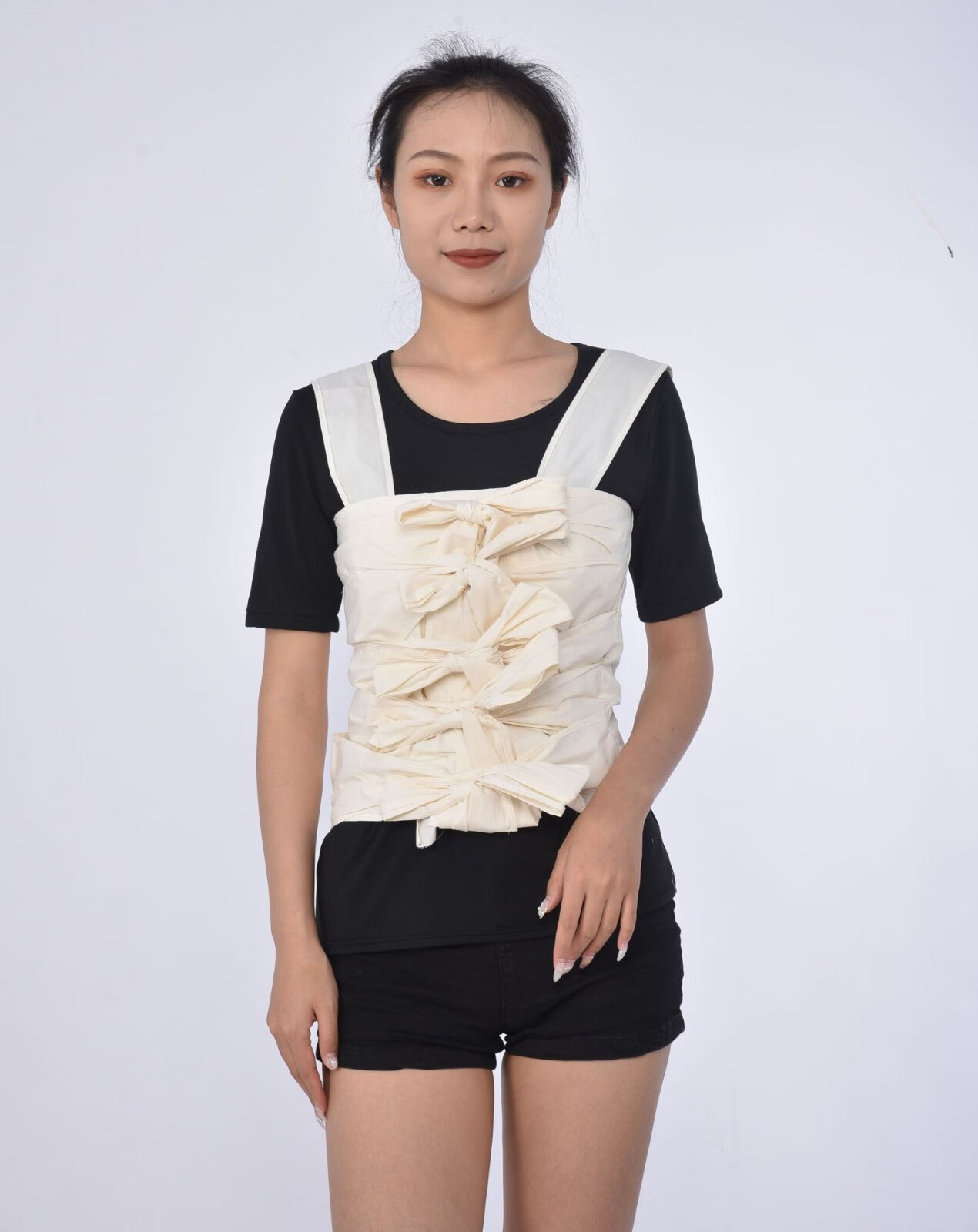 展翔多头腹带棉布多头腹带胸带胸腹部包扎产后收腹带固定带均码棉布