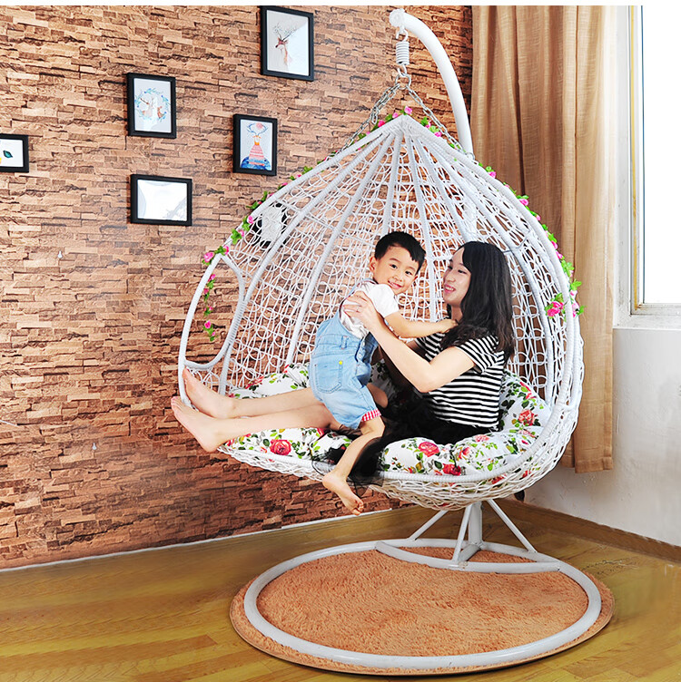 君乐意吊篮藤椅懒人吊椅室内吊床家用吊兰摇椅阳台秋千摇篮椅单人掉