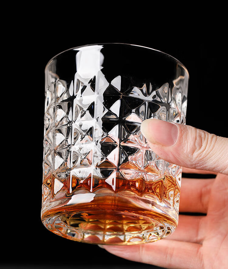 水晶玻璃创意威士忌鸡尾酒杯套装洋酒杯古典杯子酒吧喝酒杯啤酒杯小号
